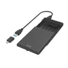 Hama 00200760 išorinis diskų korpusas HDD/SSD juodas 2,5 colio