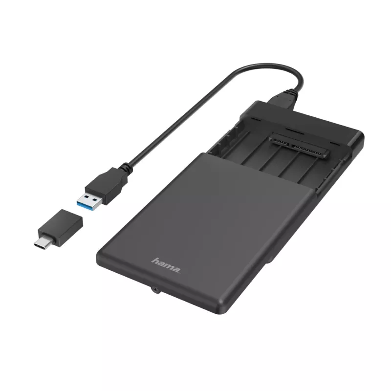 Hama 00200760 išorinis diskų korpusas HDD/SSD juodas 2,5 colio