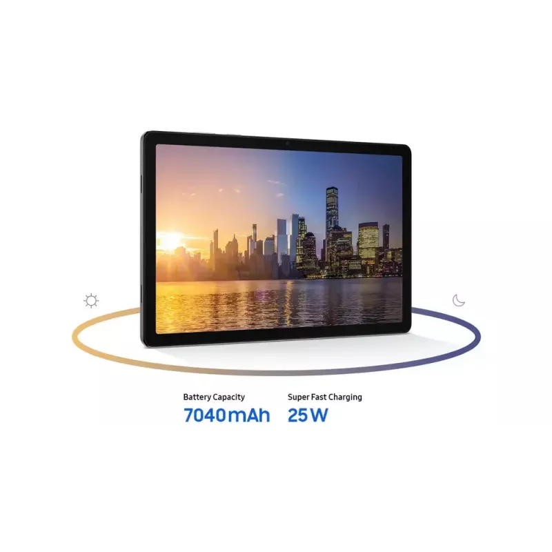 Planšetinis kompiuteris Samsung Galaxy Tab A11+ 5G (11 colių) – 11 colių ekranas, 1920x1200, 256GB, 8GB RAM, 8MP galinė, 5MP priekinė, 5G, IP52, pilka
