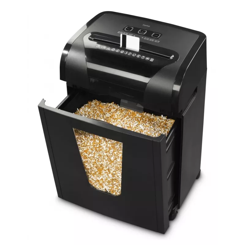 Popieriaus smulkintuvas Hama Prime M100, mikro pjūvis, 62 dB, 22 cm, juodas