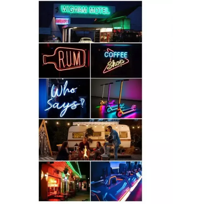 LED neon juosta Vention PAEWJ-EU 5 m, silikoninė, DC 12V, 72 LED/m, 15 W, IP65, IR nuotolinio valdymo pultelis