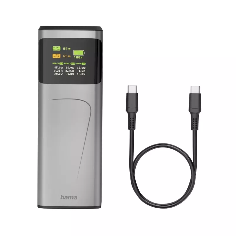 Hama High Power ličio jonų (Li-Ion) 20000 mAh pilka