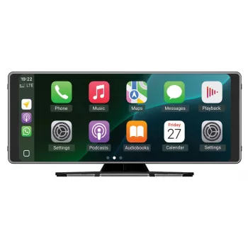 Navitel Smart Car Device DS1020 – belaidis automobilinis daugialypės terpės įrenginys su Apple CarPlay, Android Auto, Wi-Fi, Bluetooth, garso įrašymu