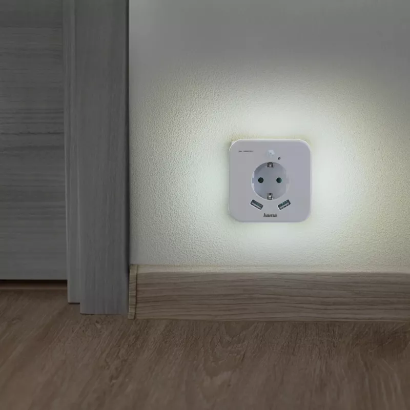 Naktinė lemputė su kištuku Hama 00223507 šilta balta LED 3000K