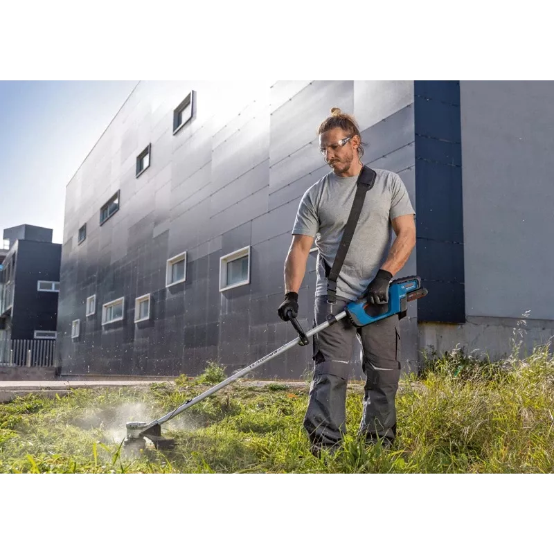 Bosch GRT 18V-33 PROFESSIONAL akumuliatorinis žoliapjovės trimmeris, 33 cm, juoda, mėlyna, raudona