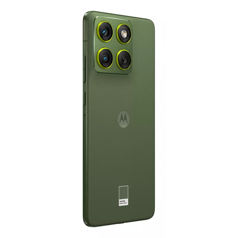 Išmanusis telefonas Motorola edge 70 — 6,7 colio P-OLED, Snapdragon 7 Gen 4, 12 GB RAM, 512 GB, Dual SIM, 4800 mAh, žalias, IP68/IP69