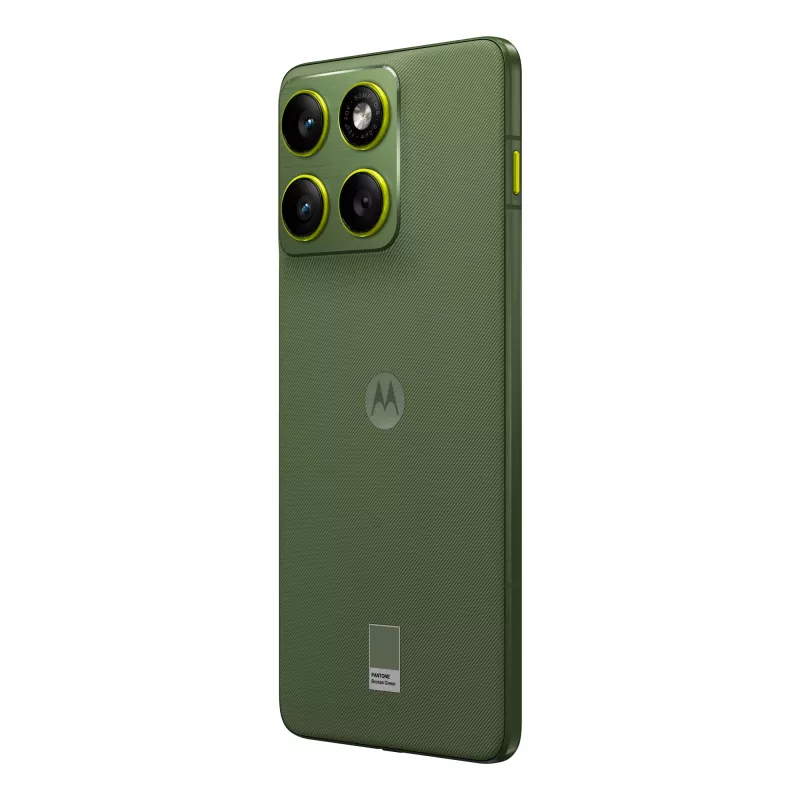 Išmanusis telefonas Motorola edge 70 — 6,7 colio P-OLED, Snapdragon 7 Gen 4, 12 GB RAM, 512 GB, Dual SIM, 4800 mAh, žalias, IP68/IP69