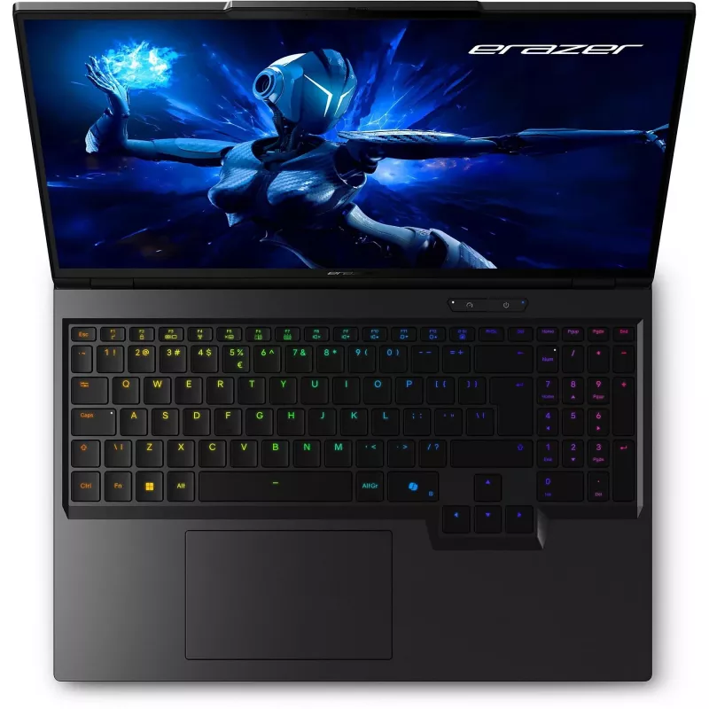 Nešiojamas kompiuteris ERAZER Beast 16 X1 Ultimate Intel Core Ultra 9 275HX 40,6 cm (16 colių) Quad HD+ 32 GB DDR5-SDRAM 2 TB SSD NVIDIA GeForce RTX 5080 Wi-Fi 6E (802.11ax) Windows 11 Home US English Juoda