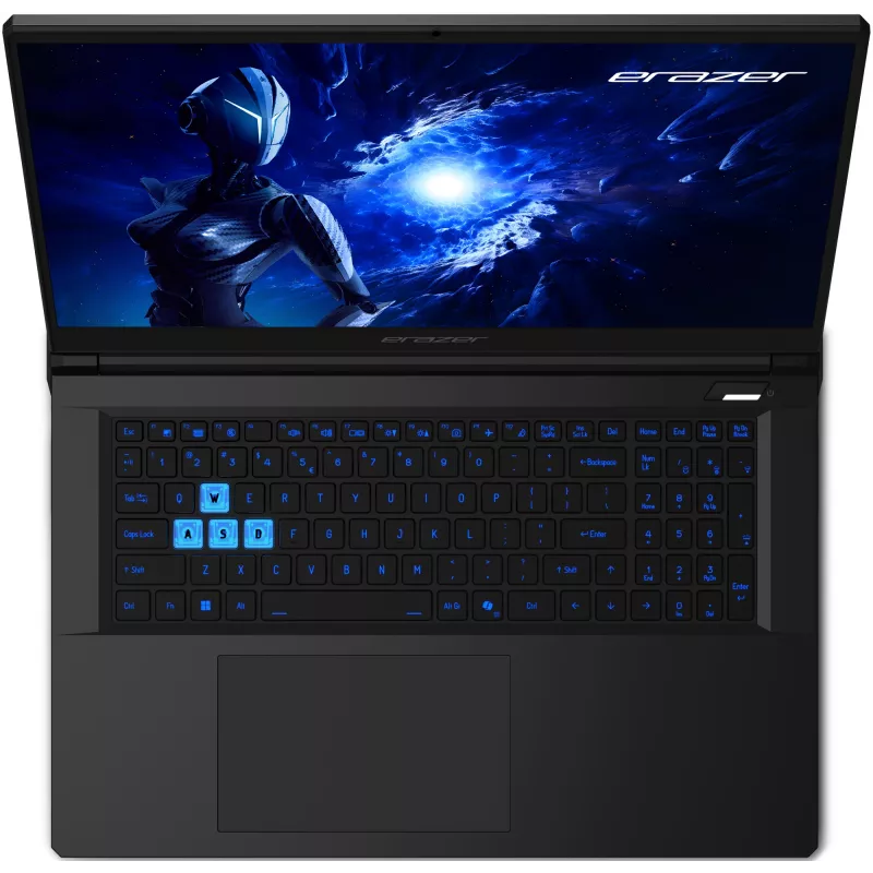 Nešiojamas kompiuteris ERAZER Scout 17 E1 MD62758 Intel Core 5 210H 43,9 cm (17,3 col.) Full HD 16 GB DDR5-SDRAM 1 TB SSD NVIDIA® GeForce RTX™ 5050 Wi-Fi 6E (802.11ax) Windows 11 Home Juodas
