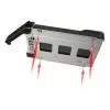 Kištukinis diskų dėklas Icy Dock MB991TRAY-B juodas sidabrinis