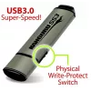 Kanguru SS3 SuperSpeed USB3.0 64GB apsaugotas atmintukas su fiziniu rašymo blokavimu