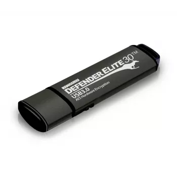 Kanguru Defender Elite30™ USB 3.0 64GB | Saugus USB atmintukas | FIPS 197 sertifikuotas, 256 bitų AES aparatinė šifracija (XTS režimas) | TAA atitinkantis