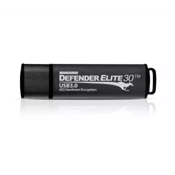 Kanguru Defender Elite30™ USB 3.0 64GB | Saugus USB atmintukas | FIPS 197 sertifikuotas, 256 bitų AES aparatinė šifracija (XTS režimas) | TAA atitinkantis