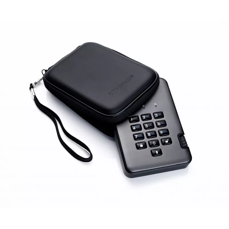 iStorage diskAshur PRO2 2TB USB 3.2 IS-DAP2-256-2000-C-G kietasis diskas su aparatiniu šifravimu