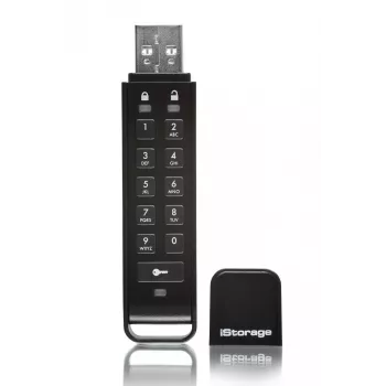 iStorage datAshur Personal2 64GB USB Flash Drive su klaviatūra ir AES-XTS 256 bitų šifravimu