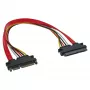 InLine SATA duomenų + maitinimo laidas SATA 6Gb/s kištukas / lizdas 0,50 m