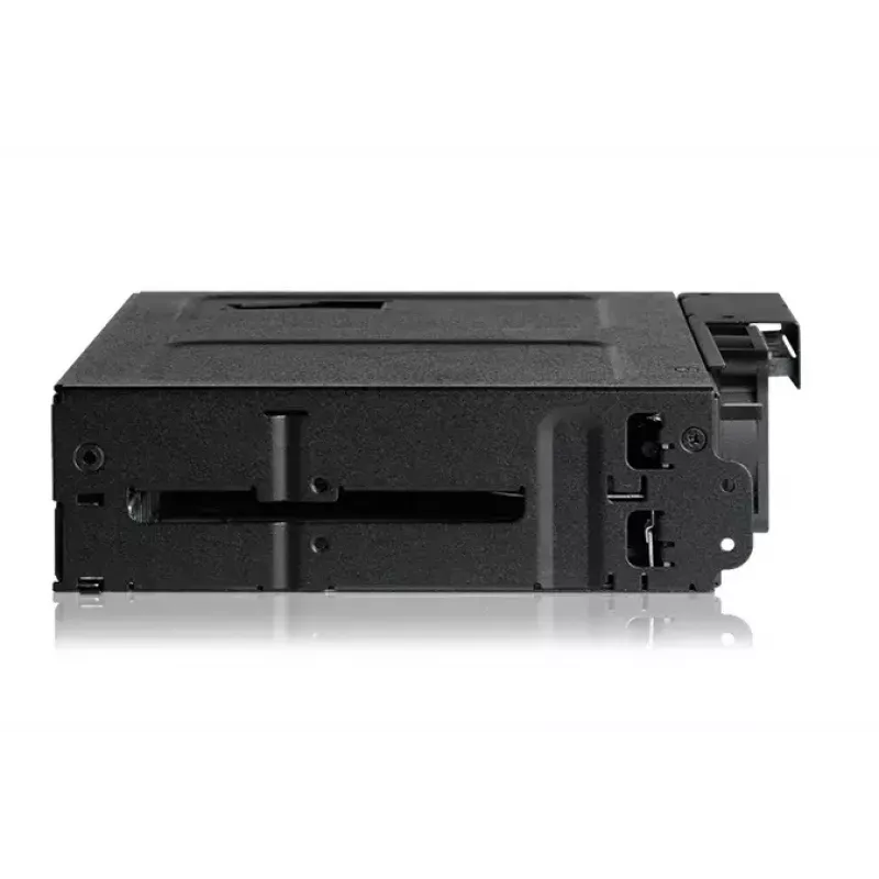 ICY DOCK ToughArmor MB602SPO-B – 5,25 inch metalinis diskų lizdo skydelis su 2x 2,5 inch karštojo keitimo ir 1x optiniu įrenginiu