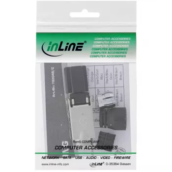 InLine RJ45 kištukas Cat.8.1 2000MHz, montuojamas vietoje, ekranuotas, su užsukamu dangteliu