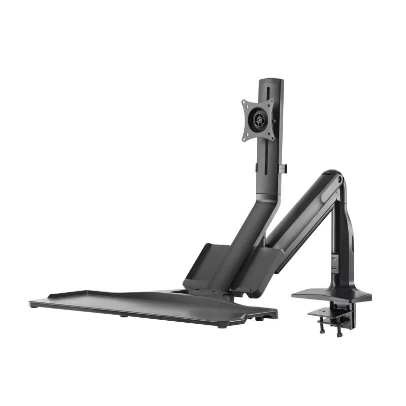 InLine 23174A stalinis laikiklis su dujine spyruokle, reguliuojamas aukštis iki 81 cm, 17–32 colių, 9 kg