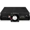 „Icy Dock ToughArmor MB105VP-B“ – U.2 į SlimSAS NVMe adapterio korpusas, PCIe 4.0, 2x 2,5 colio diskams, 1x 5,25 colio lizdas