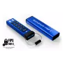 iStorage datAshur PRO+C 512GB | FIPS 140-3 Level 3 sertifikuotas | Saugus USB Type-C diskas | AES-XTS 256 bitų aparatinė šifravimas | PIN apsauga | su Type C-A adapteriu