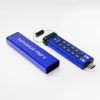 iStorage datAshur PRO+C 512GB | FIPS 140-3 Level 3 sertifikuotas | Saugus USB Type-C diskas | AES-XTS 256 bitų aparatinė šifravimas | PIN apsauga | su Type C-A adapteriu