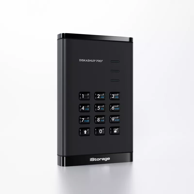 iStorage diskAshur PRO³ SSD 1TB – saugus nešiojamas kietasis diskas