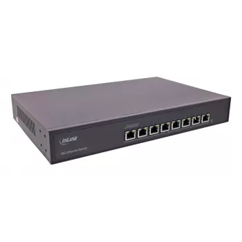 InLine 32308A tinklo jungiklis, nevaldomas, 10G Ethernet (100/1000/10000), juodas