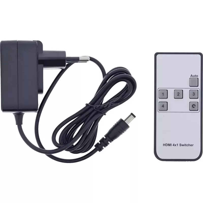 InLine 57885B vaizdo jungiklis HDMI su USB-C