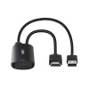 HDMI į USB Type-C keitiklis Lindy 43423 su USB maitinimo įvadu, 0,2 m kabelis, HDMI + USB-C jungtys