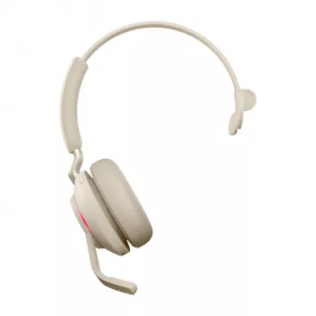 Jabra Evolve2 65 USB-C UC Mono - smėlio spalvos, belaidis, biuro/skambučių centro, 20 - 20000 Hz, 99,2 g, ausinės, smėlio