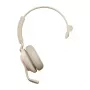 Jabra Evolve2 65 UC Mono 26599-889-898 ausinės su mikrofonu, uždedamos ant ausų, konvertuojamos, USB-C, smėlio spalvos