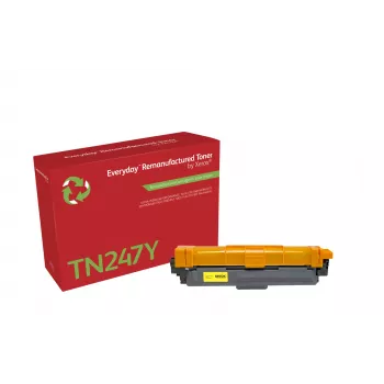 „Everyday™“ geltonas perdirbtas toneris „Xerox“, suderinamas su „Brother TN247Y“, didelės talpos