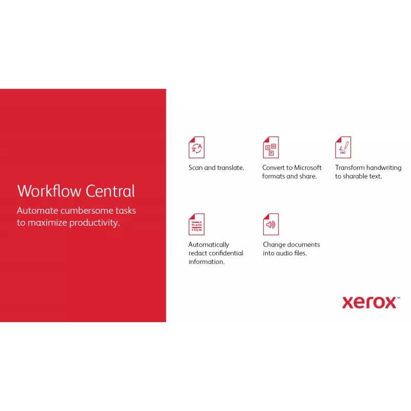 Xerox VersaLink B625 A4 61ppm Dvipusis Spausdinimas/Kopijavimas/Skaitmeninimas/Faksas PS3 PCL5e/6 2 Dėklai 650 Lapų