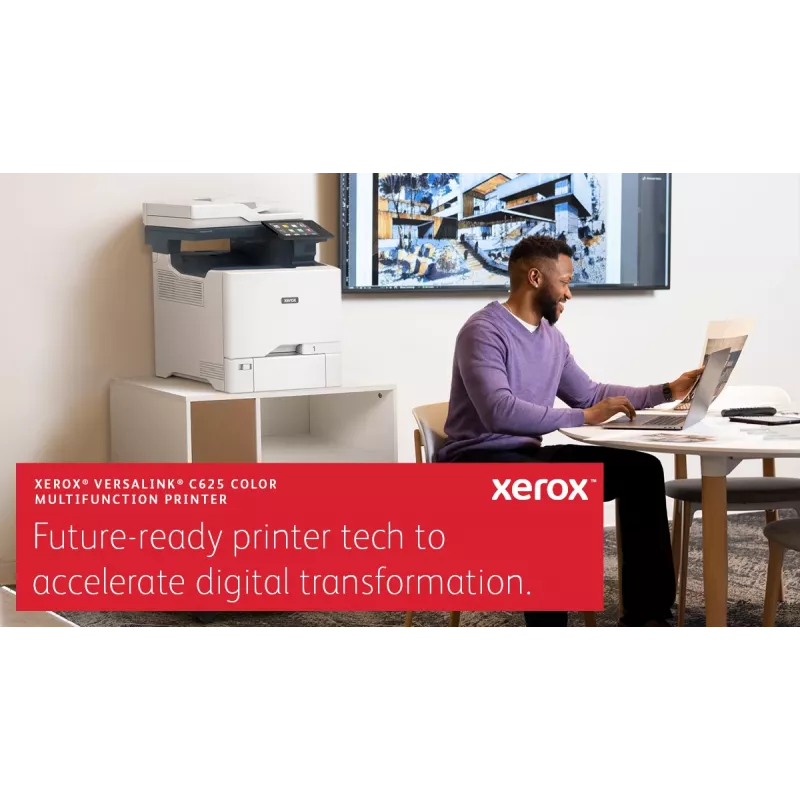 Xerox VersaLink C625 spalvotas daugiafunkcis įrenginys A4 50ppm Duplex Spausdinti/Kopijuoti/Skenuoti/Faksuoti PS3 PCL5e/6 2 Padėklai 650 Lapų