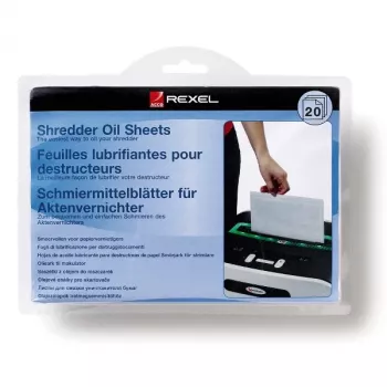 Rexel Shredder Oil Sheets pakuotė po 20 vnt.