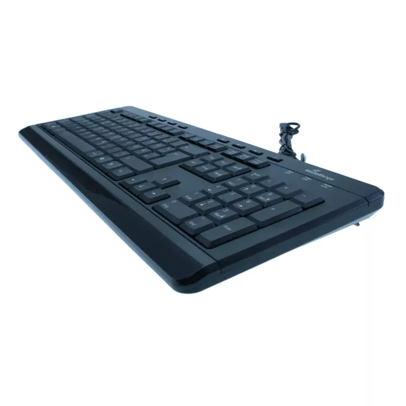 MediaRange MROS102 juoda klaviatūra su USB jungtimi, QWERTZ DE/AT