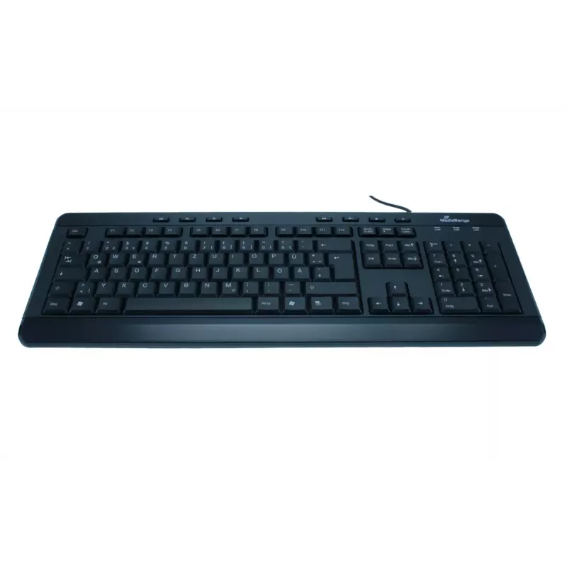 MediaRange MROS102 juoda klaviatūra su USB jungtimi, QWERTZ DE/AT