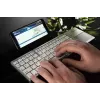 Klaviatūra MediaRange MROS133 Office Bluetooth QWERTZ vokiška šveicariška sidabrinė