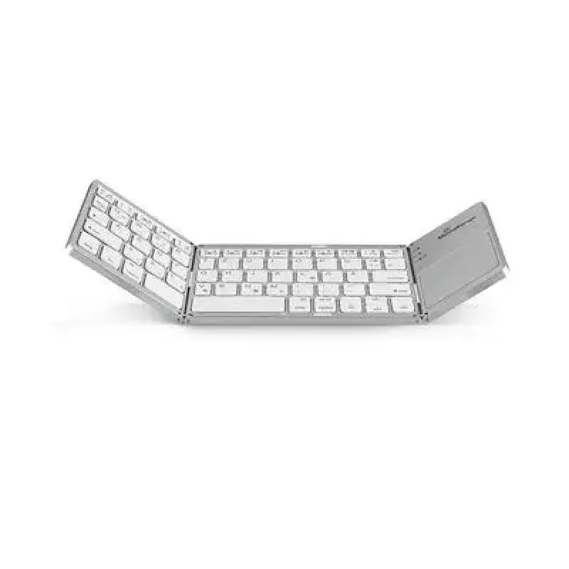 Klaviatūra MediaRange MROS133 Office Bluetooth QWERTZ vokiška šveicariška sidabrinė