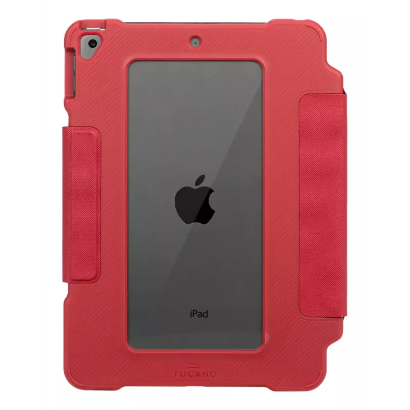 Folio buferinis dėklas TUCANO ALUNNO, skirtas Apple iPad 10,9 colio (7–10 kartos) – tvirtas, raudonas, 370 g