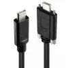 USB šakotuvas Lindy 4 prievadų USB 3.2 Gen 2 Type C metalinis korpusas