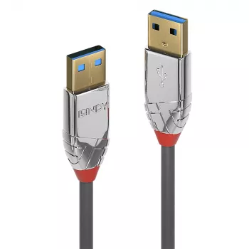 Lindy 36627 USB 3.2 Gen 1 (3.1 Gen 1) laidas USB A – USB A 2 m pilka