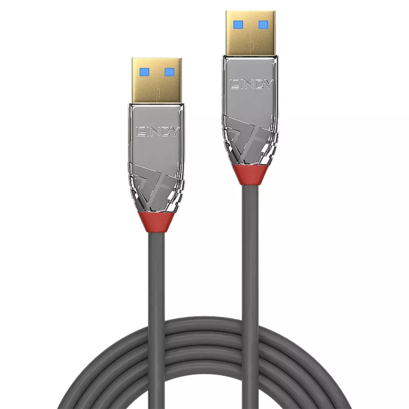 Lindy 36627 USB 3.2 Gen 1 (3.1 Gen 1) laidas USB A – USB A 2 m pilka