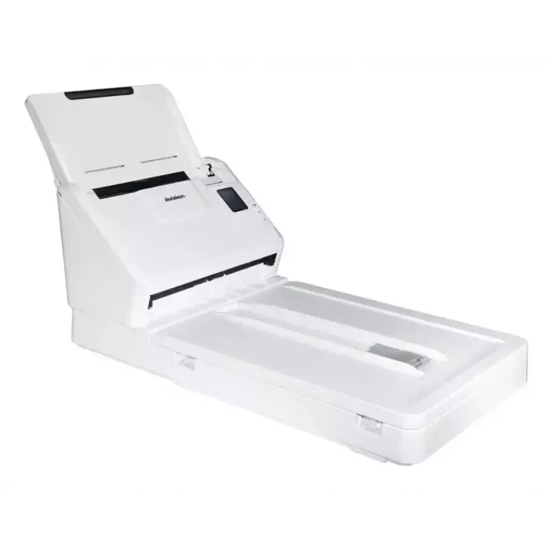 Avision AD340GFN plokščiasis ir ADF skaitytuvas, 1200 x 1200 DPI, A4, 50 lapų ADF, dvipusis, baltas