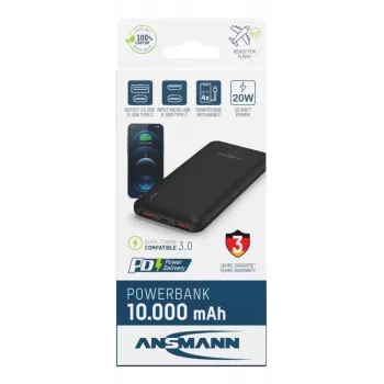 Nešiojama baterija Ansmann PB320PD 10000 mAh