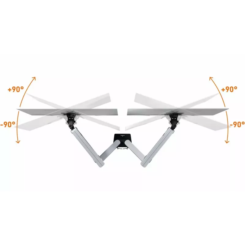 Laikiklis monitoriui Durable 509723 81,3 cm Sieninis Sidabrinis Gnybtas 8 kg