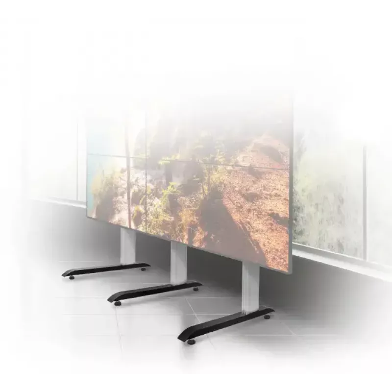 Prie grindų tvirtinamas stovas B-Tech BT8380 juodas metalinis pagrindas 86 mm plotis 950 mm gylis
