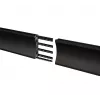 Montavimo bėgelis B-TECH BT8390-100/B V2 – aliuminis, juodas, 1000 mm ilgio, 30 mm gylio