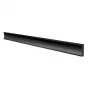 Montavimo bėgelis B-TECH BT8390-100/B V2 – aliuminis, juodas, 1000 mm ilgio, 30 mm gylio